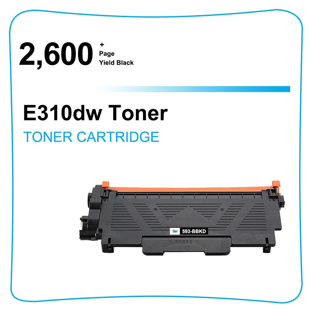 1PK E310 Toner + 1PK 593-BBKE Drum For Dell 593-BBKD E310DW E515DN E515DW E514DW