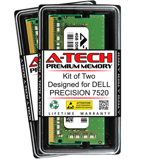 8GB 2x 4GB DDR4-2400 Dell Precision 3530 7530 7510 3510 M5520 7520 Memory RAM