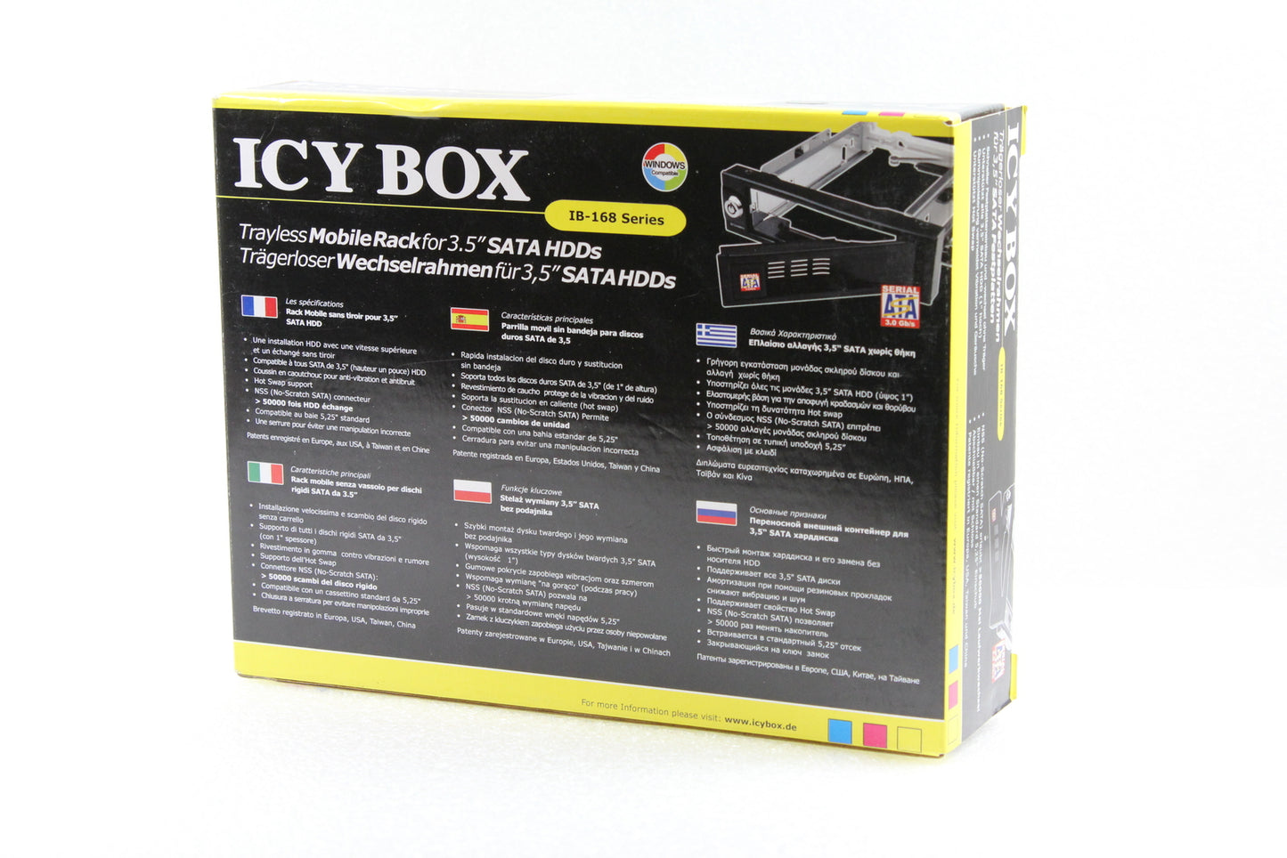 ICY BOX IB-168SK-B Trayless Rack SATA HDD Seagate ST3250312AS 250GB 7.2K 3.5" 6G