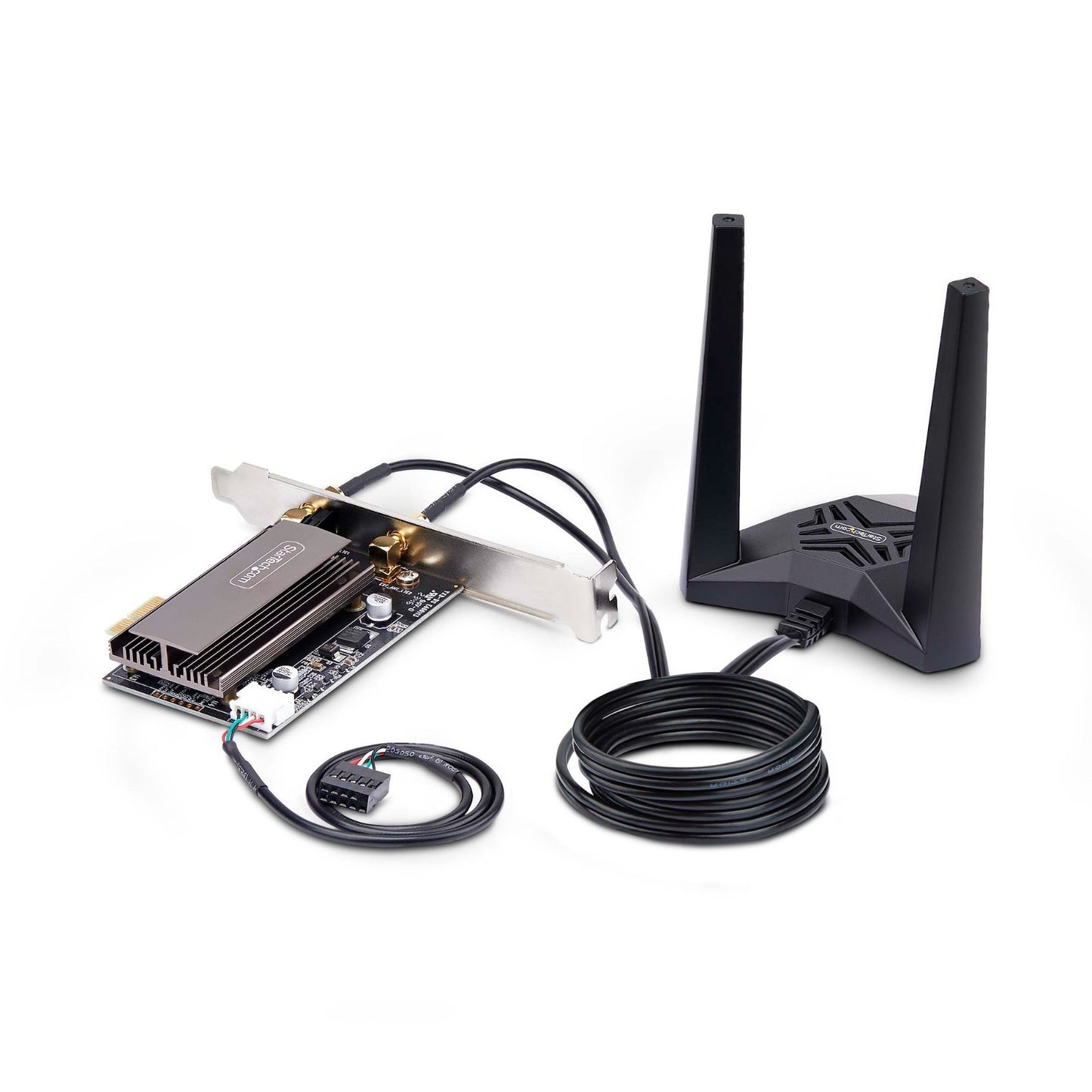 StarTech Wi-Fi 6E PCI-e Adapter Network Card w/Bluetooth 5.3 Mag Base 2x Antenna