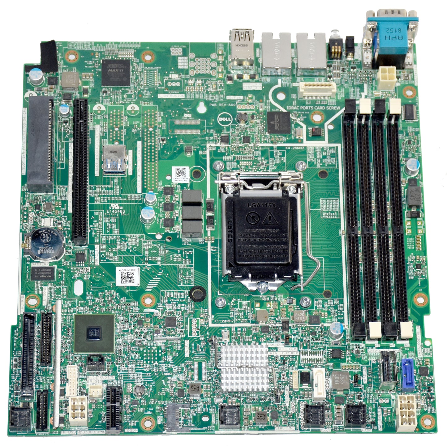 Dell PowerEdge R330 DDR4 Server Motherboard Intel C236 LGA1151 Socket F93J7