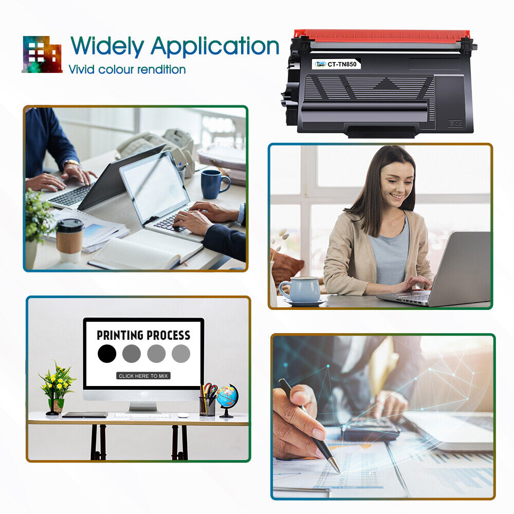 4 PK TN 850 TN850 Toner Cartridge For Brother L5850DW MFC-L6700DW DCP-L5600DN