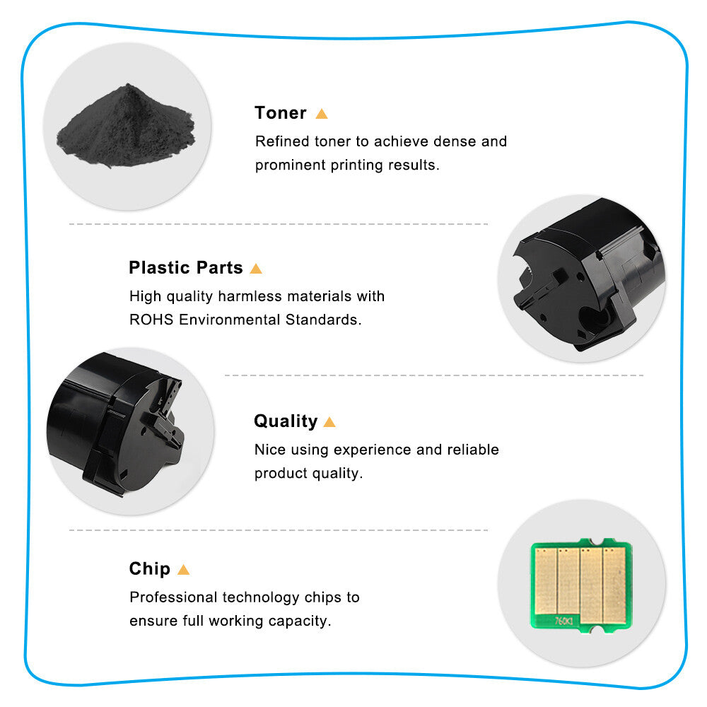 Black 593-BBYP Toner Cartridge Compatible for Dell S2830dn S2830 2830 2830dn