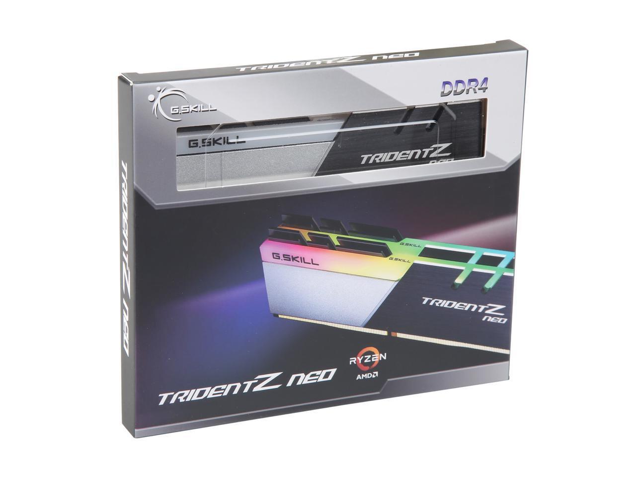 G.SKILL Trident Z Neo (For AMD Ryzen) Series 32GB (2 x 16GB) 288-Pin RGB DDR4 S