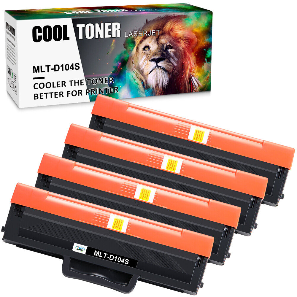 4p MLTD104S MLT-D104S BLACK Toner Cartridge for Samsung ML-1661 ML-1675 ML-1865W