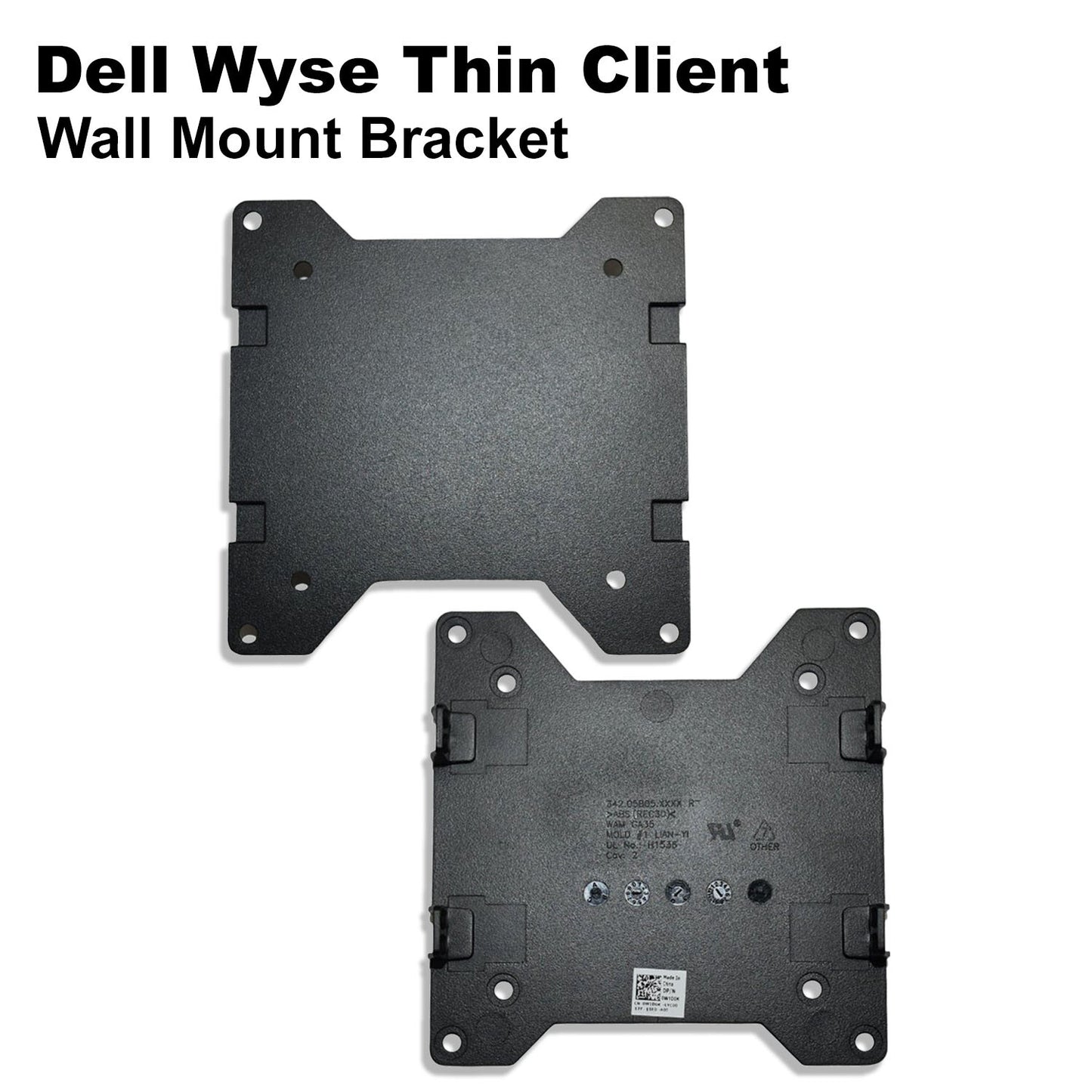 Genuine Dell Wyse 3040 Thin Client Wall Mounting Bracket Black 0W1D0K W1D0K
