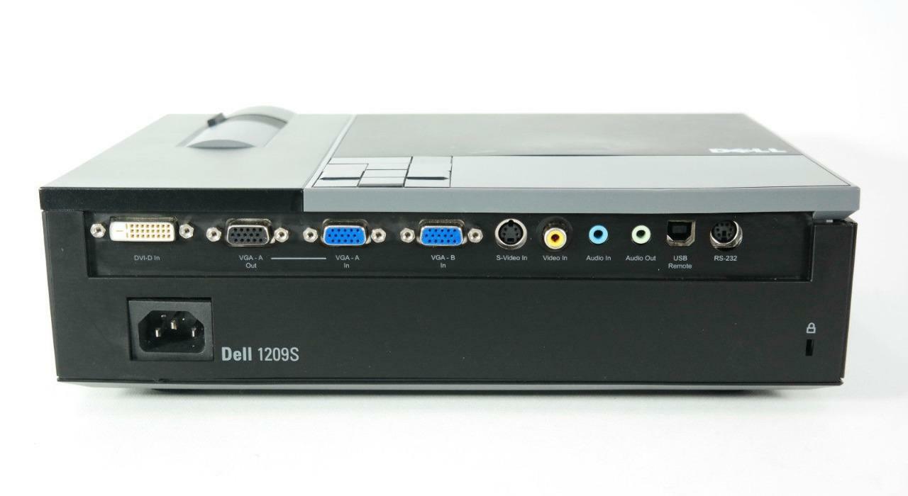 Dell 1209S Projector 347 Lamp Hours 2,500 ANSI Lumens 800x600 Resolution