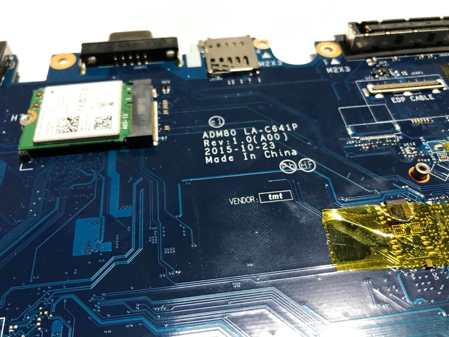 Dell Latitude E5570 Intel Core i5-6200U 2.3GHz Motherboard JGMFT LA-C641P