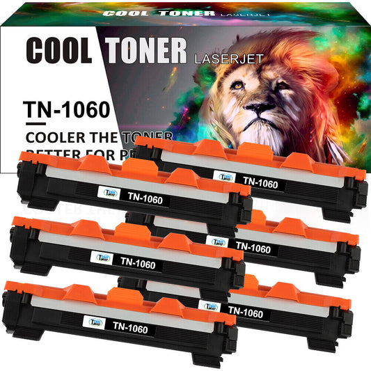 6 Pack TN1060 Toner Compatible With Brother HL-1110 MFC-1810 1815R DCP-1510 1610