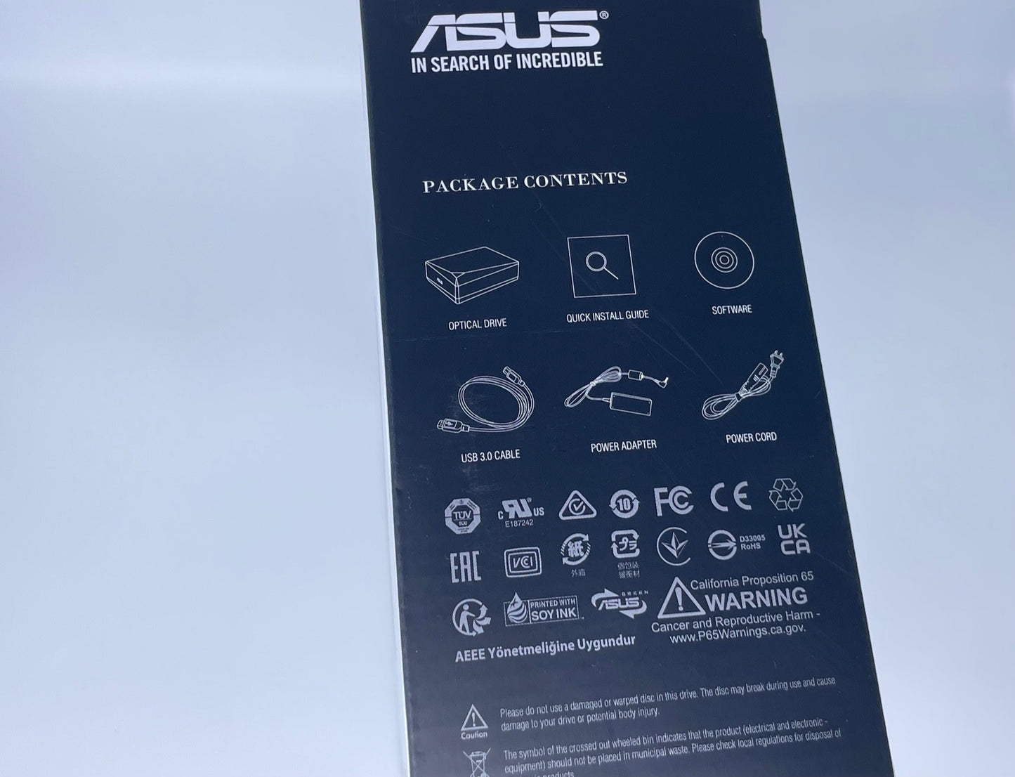 ASUS EXTERNAL 16X BLU-RAY WRITER Drive USB 3.0 BW-1601X-U