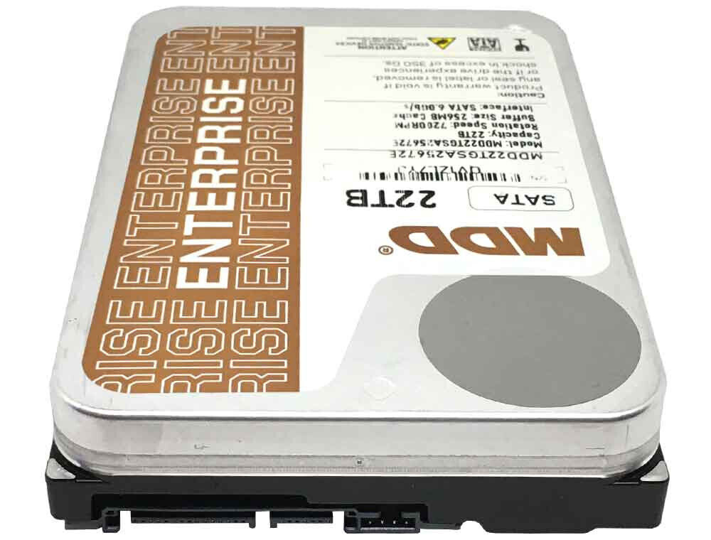 MDD 22TB 7200RPM 256MB Cache SATA 6.0Gb/s 3.5" Enterprise Hard Drive