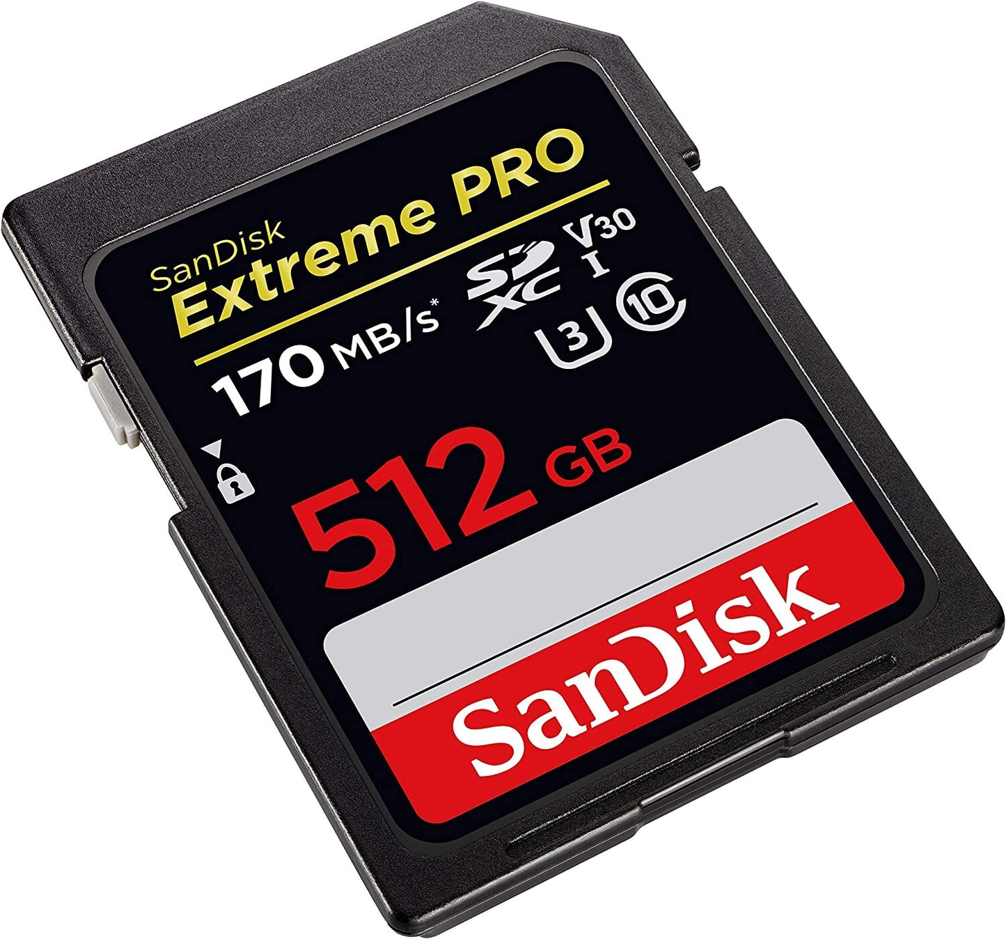 SanDisk 170MBs 512GB SDXC Extreme Pro UHS-I C10 U3 V30 512G SD Card SDSDXXY-512G