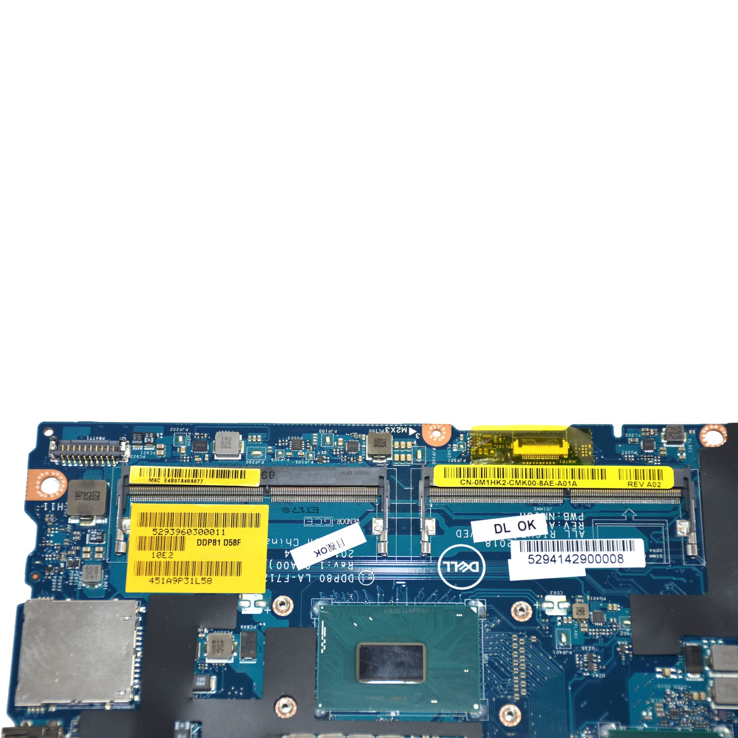 Dell Precision 3530 i7-8750H 2.2GHz Nvidia Quadro P600 Motherboard M1HK2 LAF712P