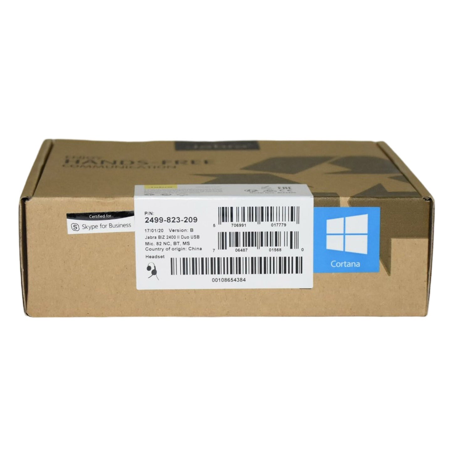 Jabra BIZ 2400 II Duo Bluetooth USB MS Skype Optimized Noise-Cancelling Headset
