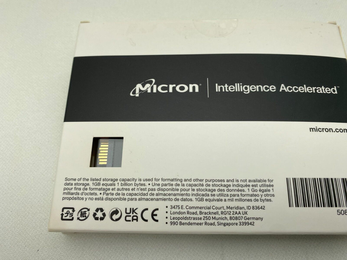 New Micron MTFDKCC7T6TFR-1BC1ZABYYR 7450 PRO - SSD - 7.68 TB - U.3 PCIe 4.0 NVMe