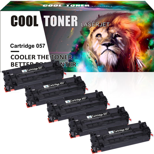 5PK Canon 057 Toner Compatible for imageCLASS MF445dw MF448dw MF449dw LBP227dw
