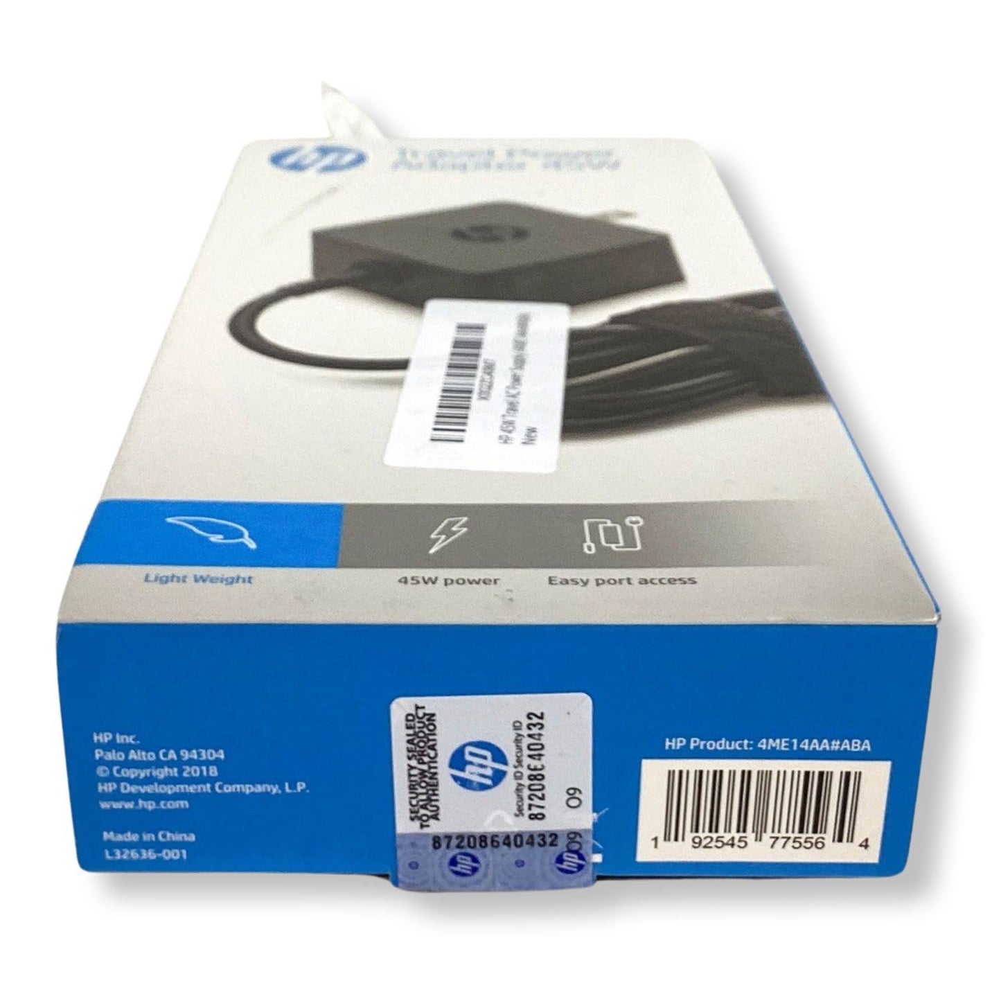 HP 4ME14AA#ABA Travel Power Adapter 45W 4.5mm Connector