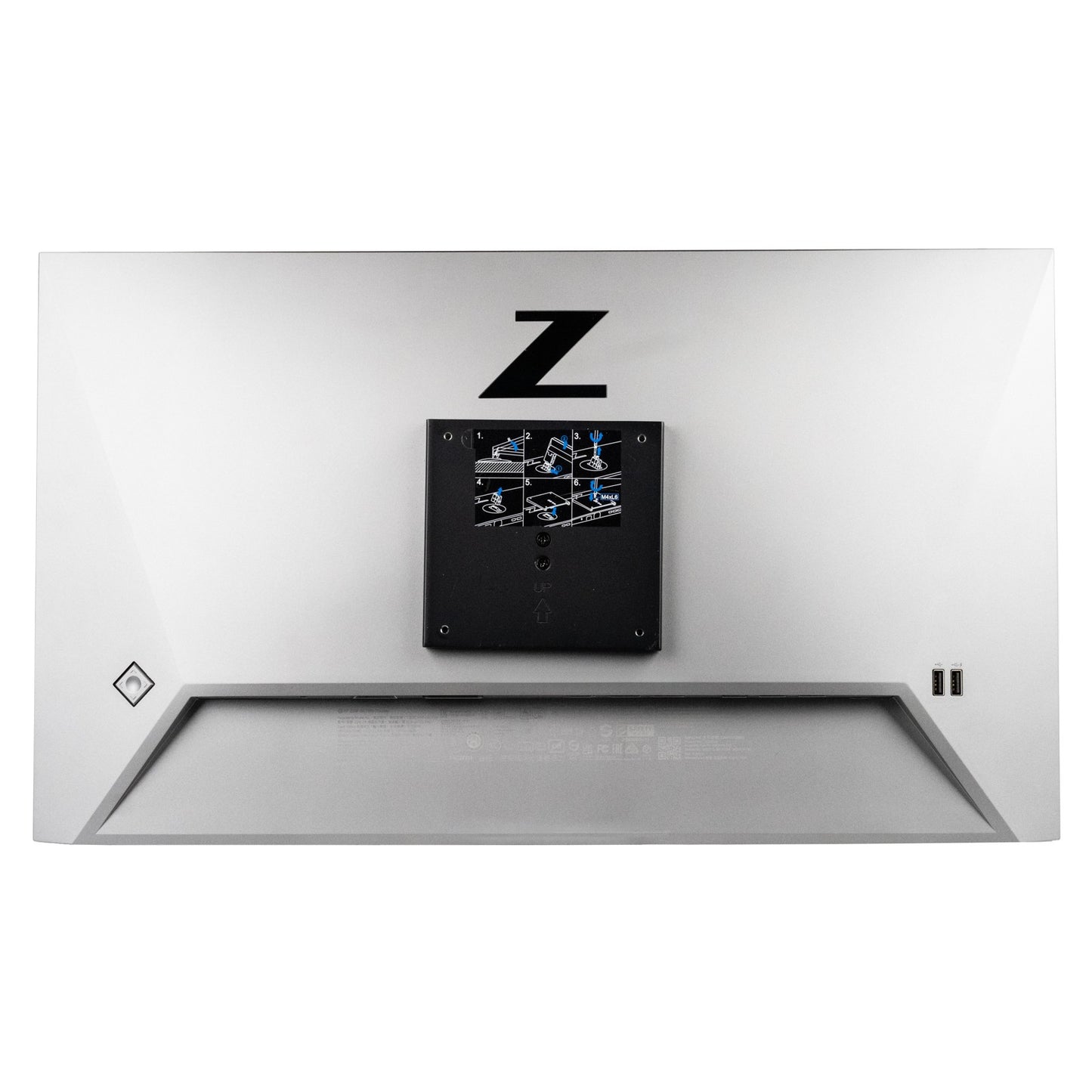 Dual HP Z24f G3 24" IPS Monitor & Adjustable Sping Swivel Humanscale Clamp Stand