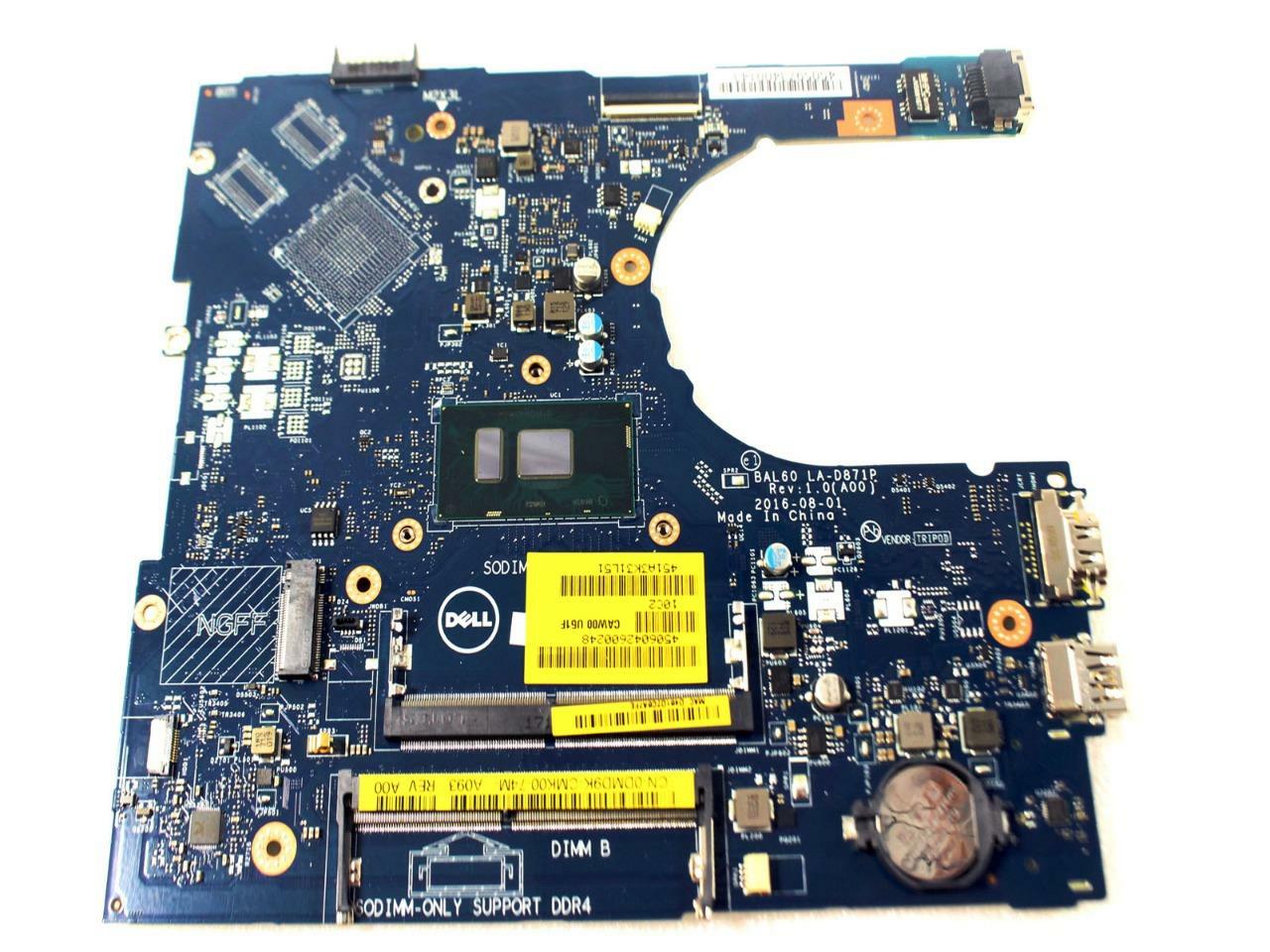 Dell Inspiron 15 5566 LA-D871P Motherboard i3-7100U 2.4GHz Intel Graphics DMD9K