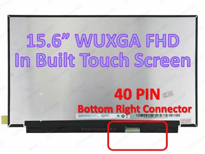 Lenovo FRU 5D10W69931 R156NWF7 R2 15.6" FHD 40pin Touch Laptop LED LCD Screen