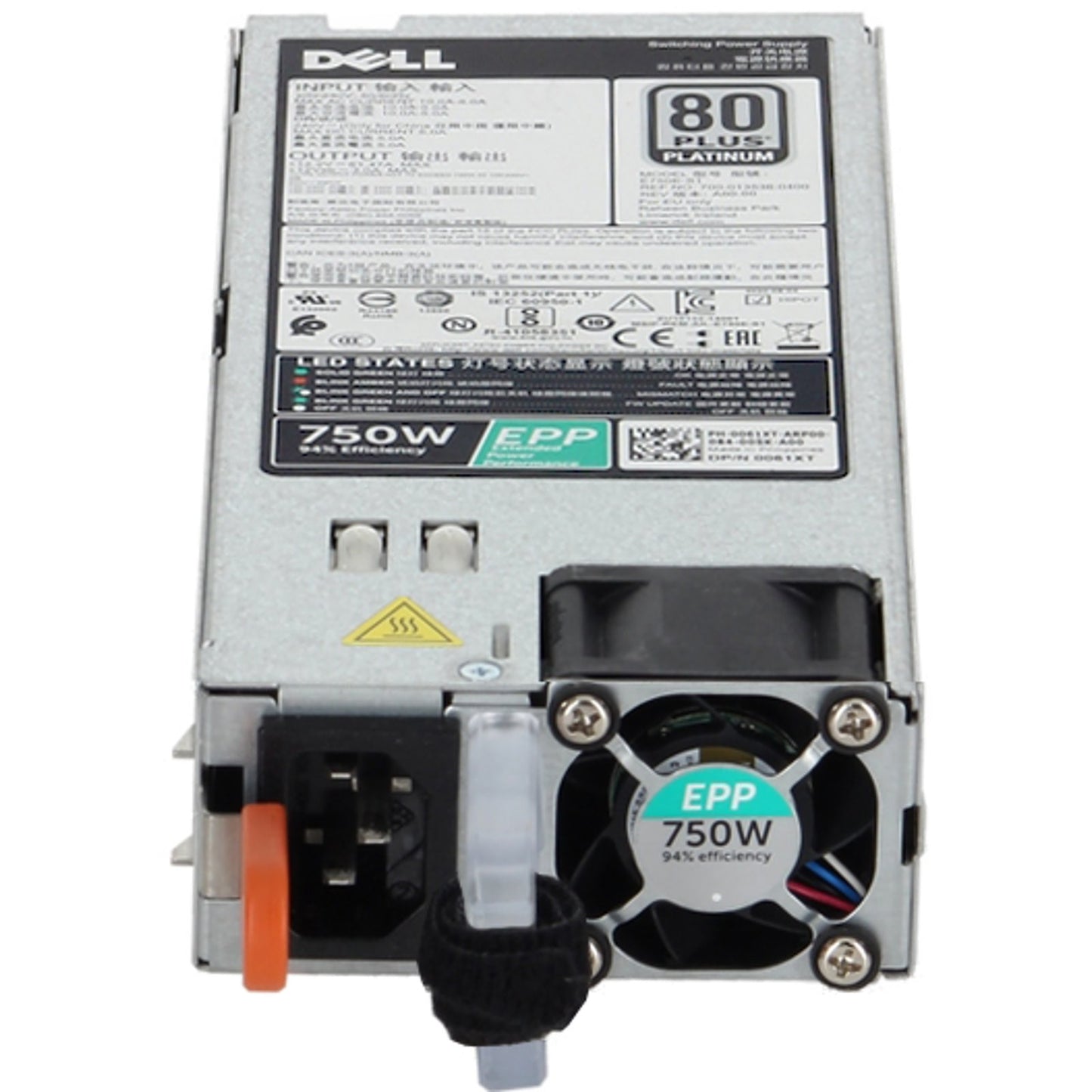 Dell 750W EPP 80+ Platinum PSU (061XT)