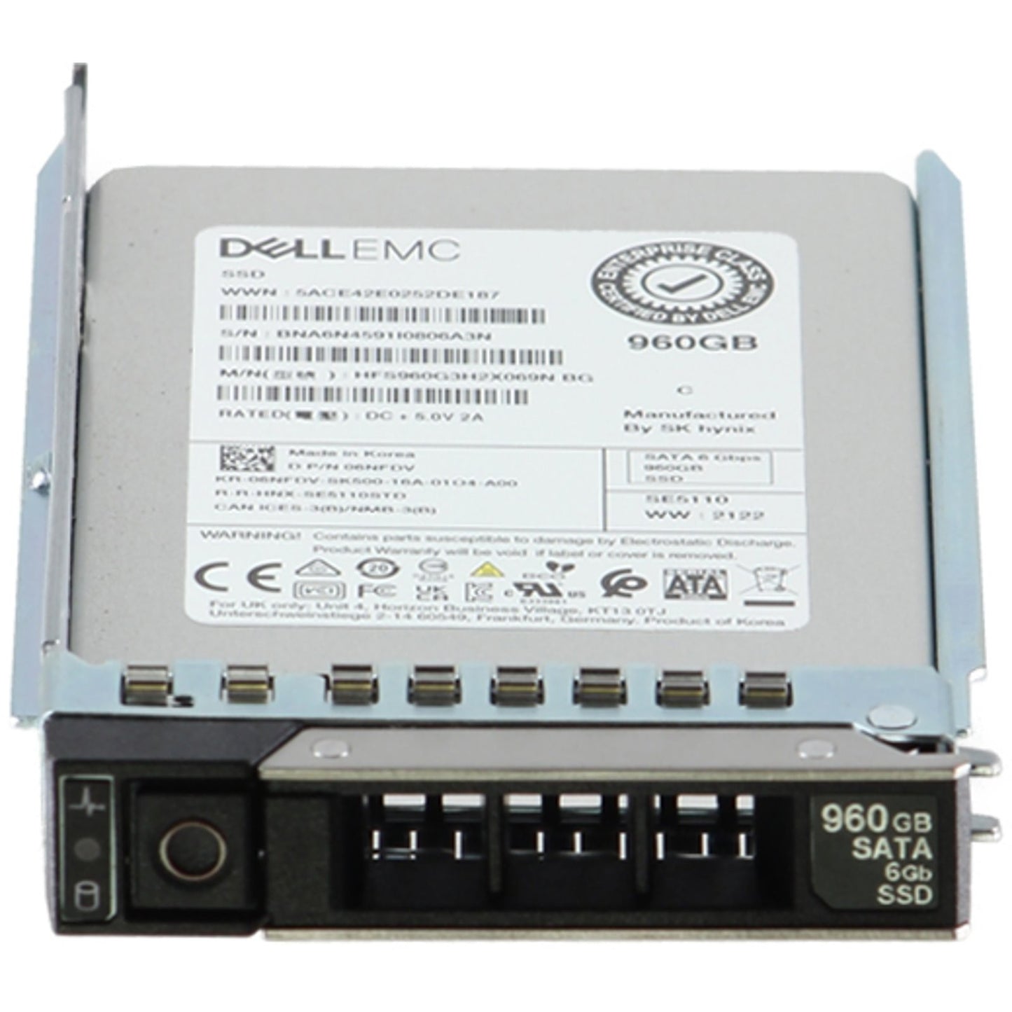Dell 960GB 6Gbps SATA RI TLC 7mm 2.5 SSD SE5110 (6NFDV)