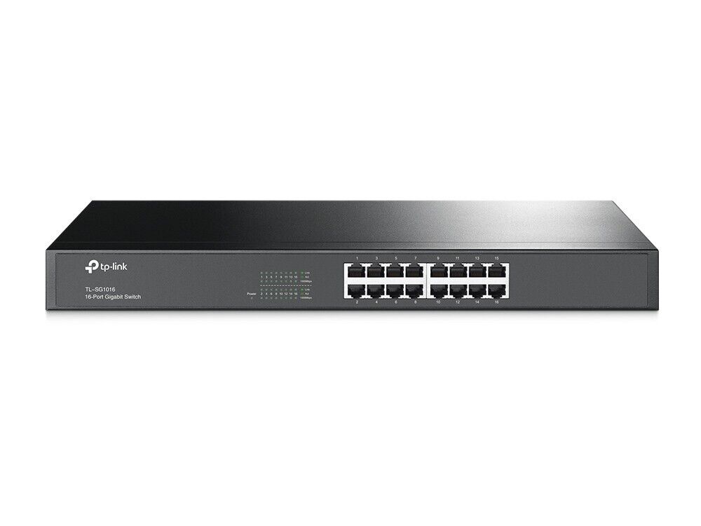 TP-Link 16 Port Gigabit Ethernet Switch Plug and Play Unmanaged TL-SG1016
