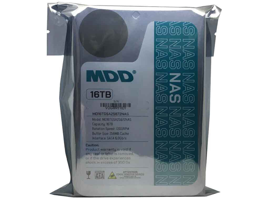 MDD 16TB 7200RPM 256MB Cache SATA 6.0Gb/s 3.5" Internal NAS, RAID Hard Drive