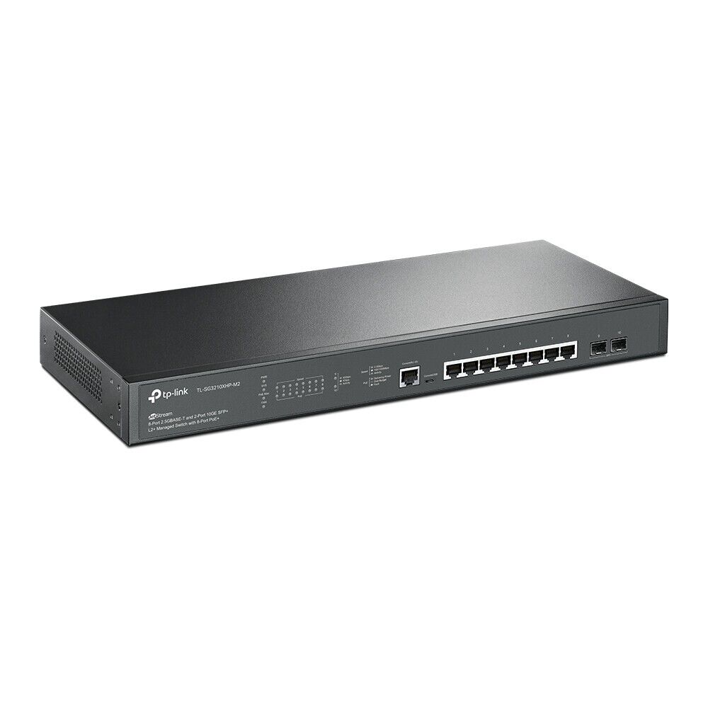 TP-Link SG3210XHP-M2 | 8-Port 2.5G Gigabit L2+ PoE+ Managed Switch | 2* 10GE SFP
