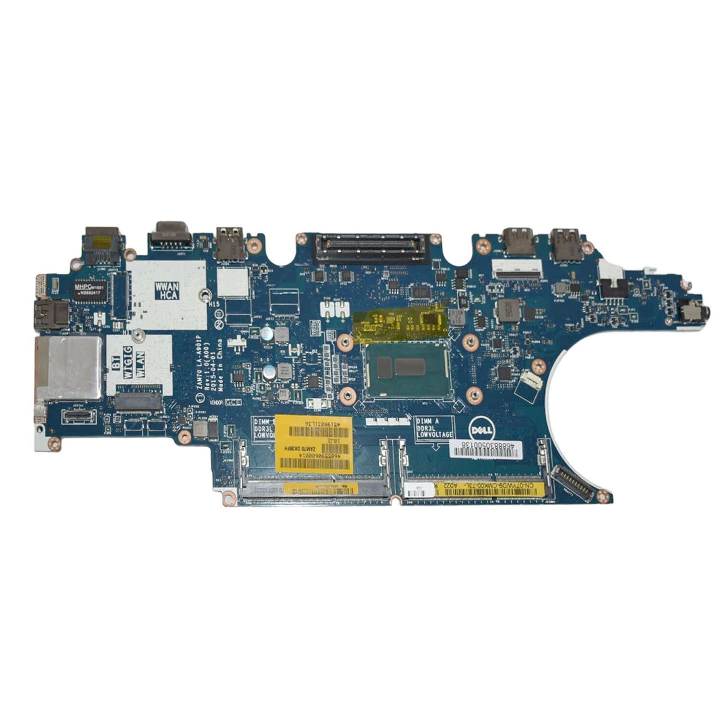Dell OEM Latitude 15 E5450 Motherboard i3-5010U 2.1GHz DDR3 LA-A901P C7K68 7YWD9