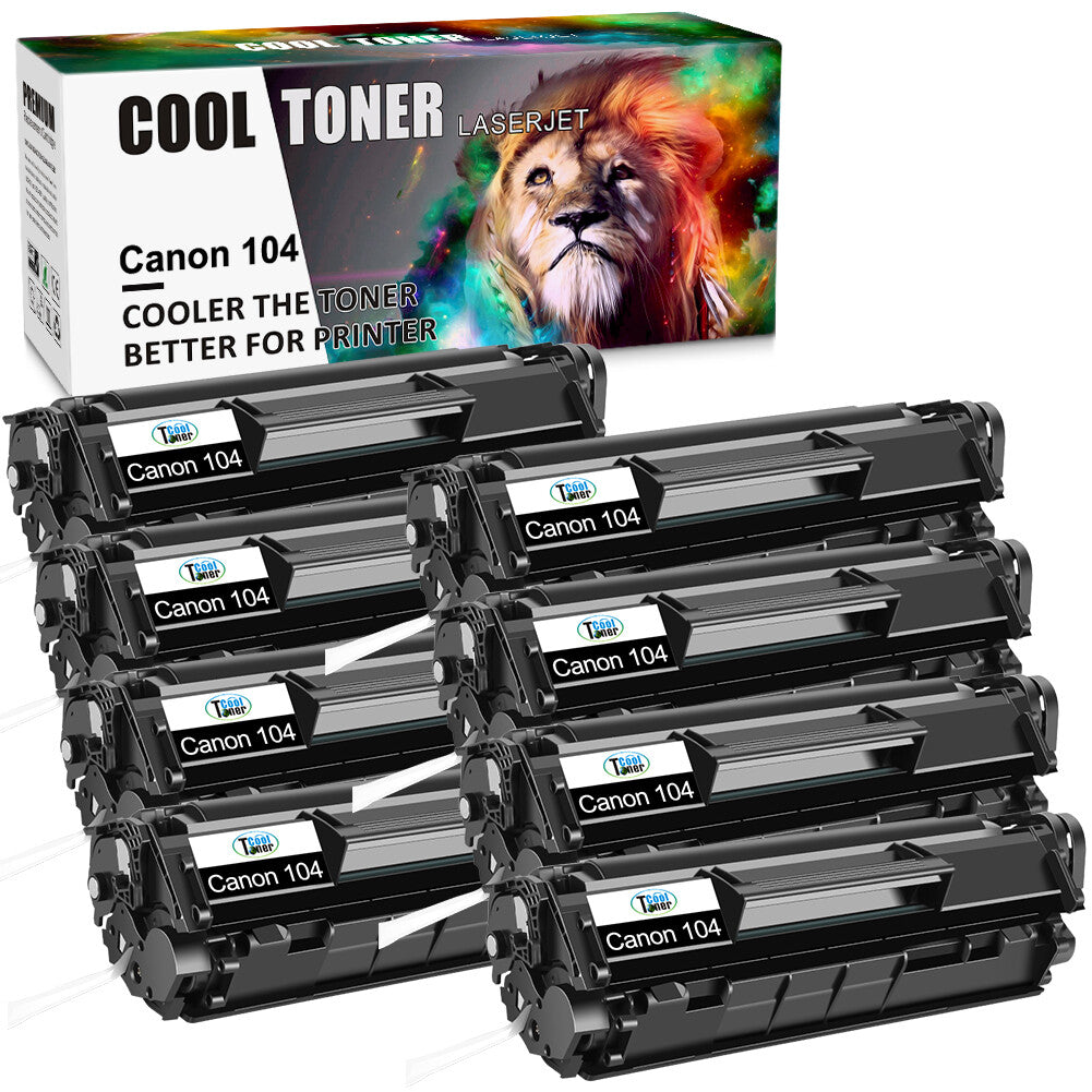 8PK FX9 FX10 Toner Cartridge fit for Canon 104 ImageClass MF4122 MF4690 MF4680