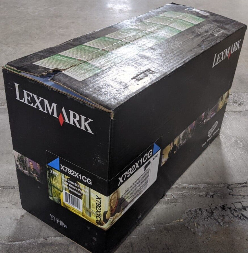 Genuine Lexmark X792X1CG Cyan Return Program High Yield Toner 20K Page NEW