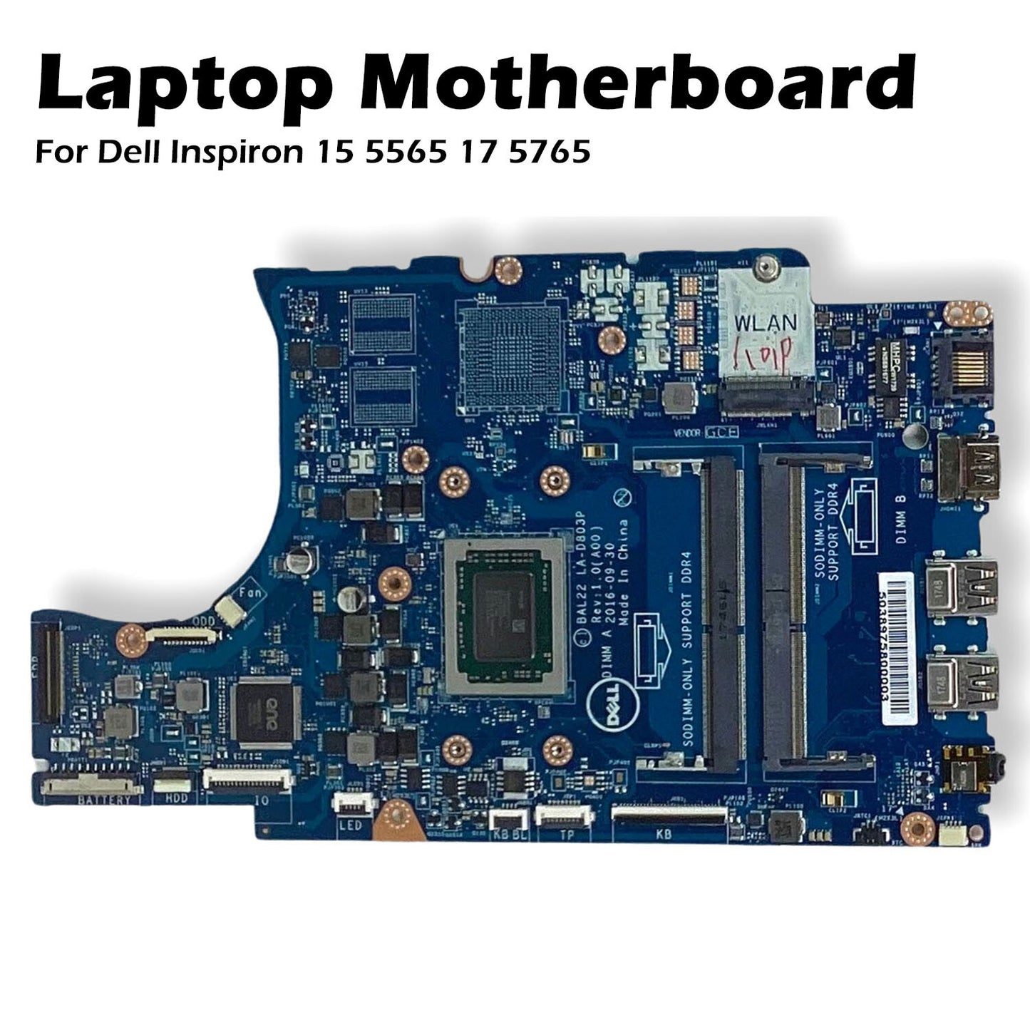 Dell Inspiron 15 5565 17 5765 Motherboard AMD A12-9700P 2.5GHz UMA Graphic N7GMF