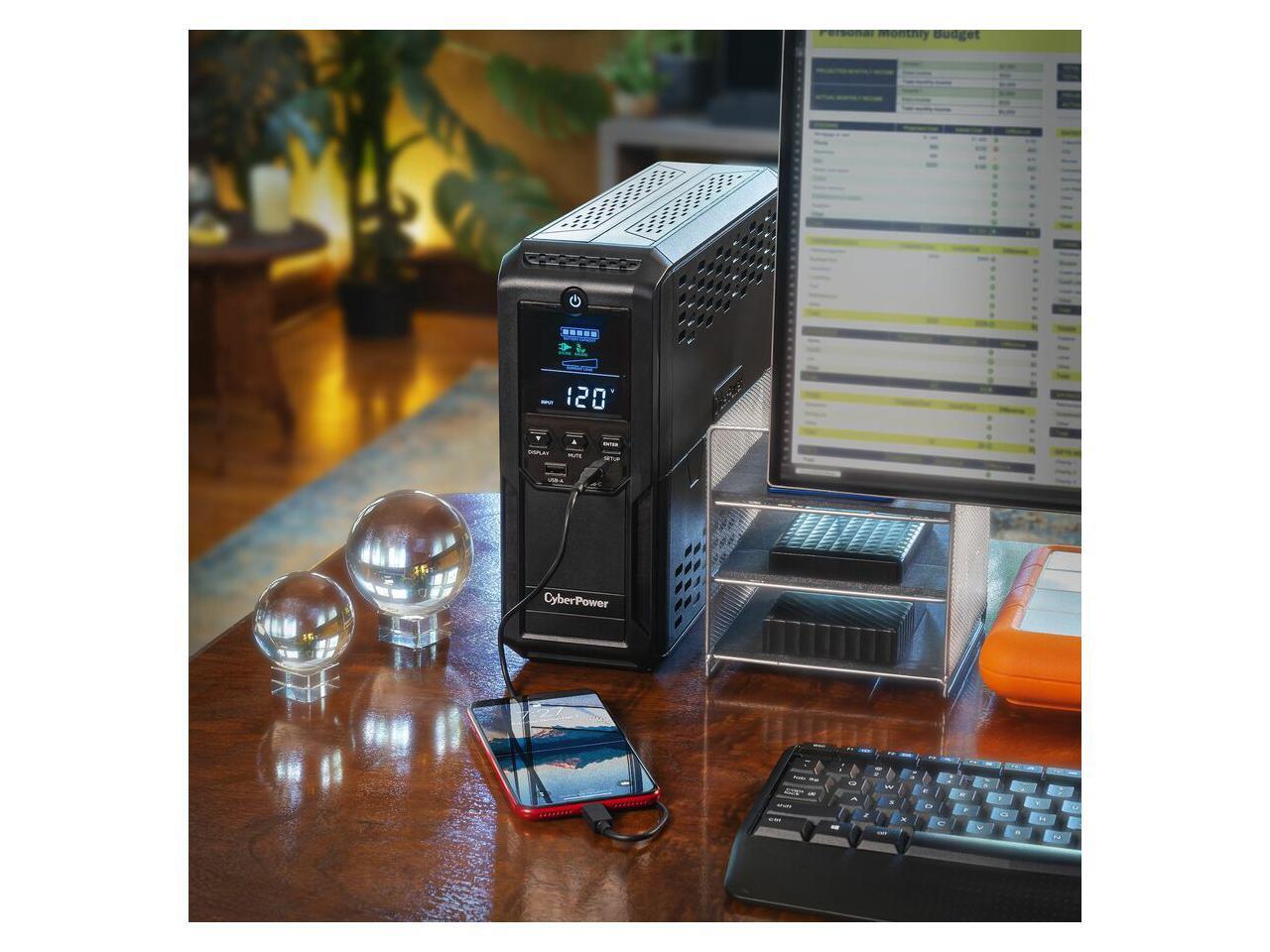 CyberPower Intelligent LCD UPS CP1350AVRLCD3 1350VA Mini-tower UPS