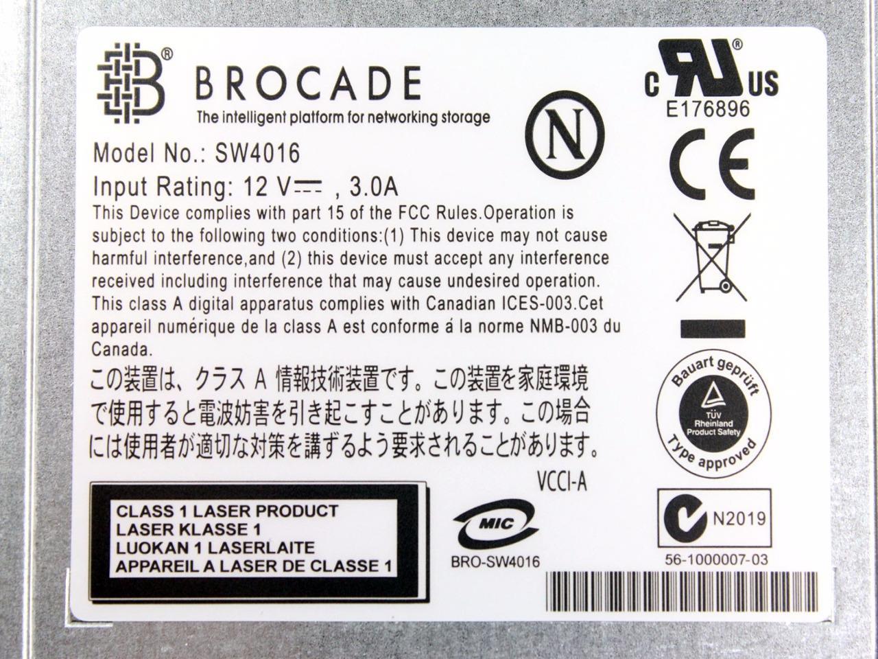 Brocade SilkWorm SW4016 FC4 Module Fiber Switch For Dell PowerEdge 1955 GF232