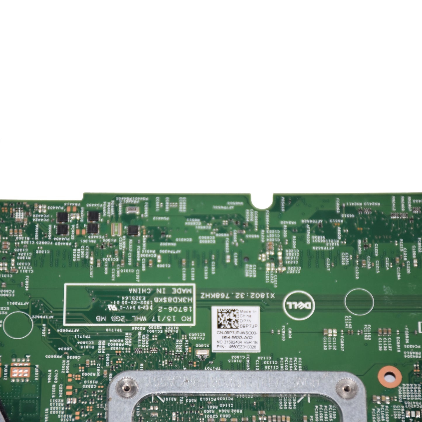 Dell Inspiron 17 7786 Motherboard i7-8565U Quad Core 1.8GHz Nvidia MX150 9P7JP