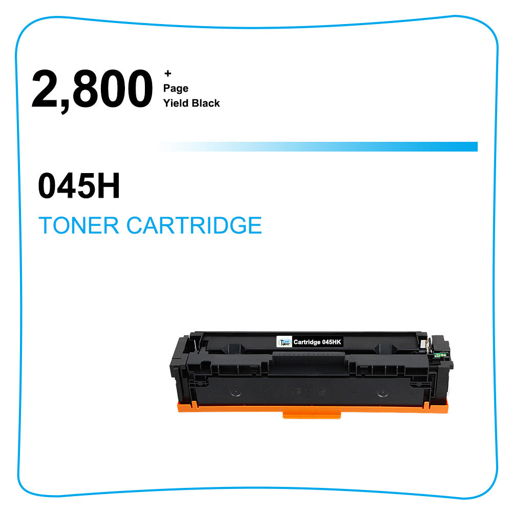 2PK Toner Compatible for Canon 045H 045HK ImageClass MF634Cdw MF632Cdw LBP612Cdw
