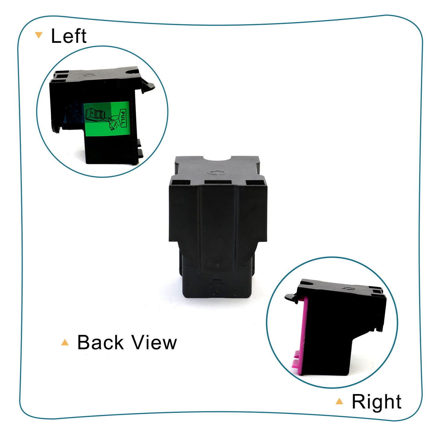 2PK for HP 62XL 2-Black Ink Cartridge ENVY 5547 5646 5644 5660 7640 7645 Series