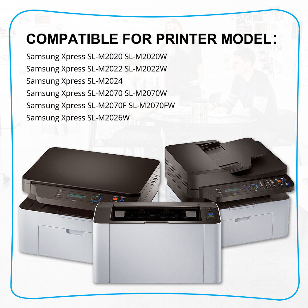 10PK MLT-D111S Toner Fit for Samsung Xpress M2070FW M2070W M2020W Printer & Chip