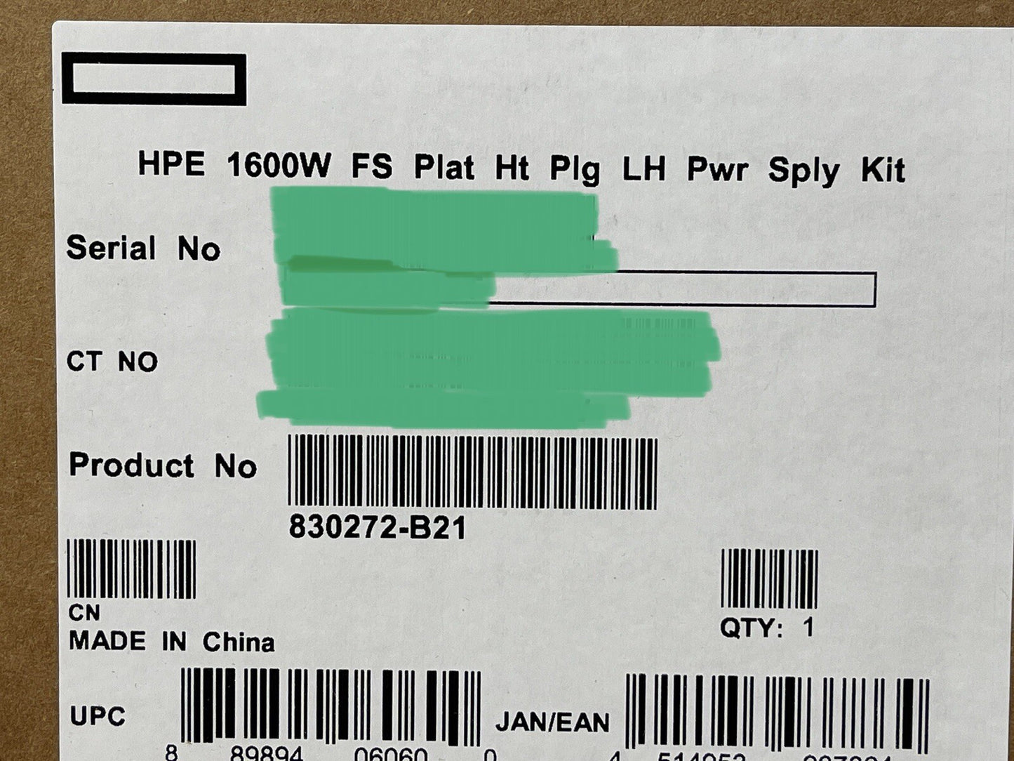 HPE DL385 Gen10/Plus/V2 CPU Kit AMD EPYC 7F72 24 Core 3.2GHz w/Heatsink+2x Fans