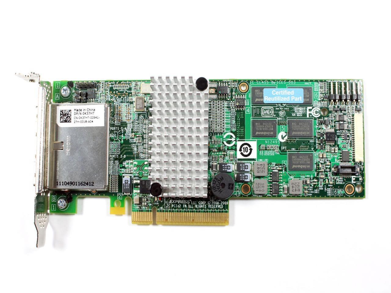 Dell LSI SAS9280-8e 8-Port 6Gb/s PCI Express SATA SAS RAID Controller Card K37HT (NOT FOR HOME PC)