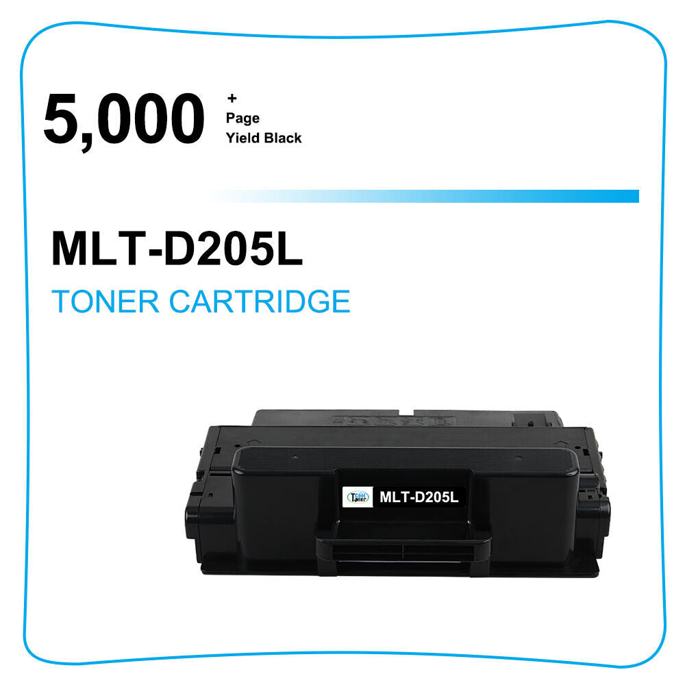 2PK MLT-D205L Toner Cartridge for Samsung 205L ML-3312ND 3710D 3712ND SCX-5737FW
