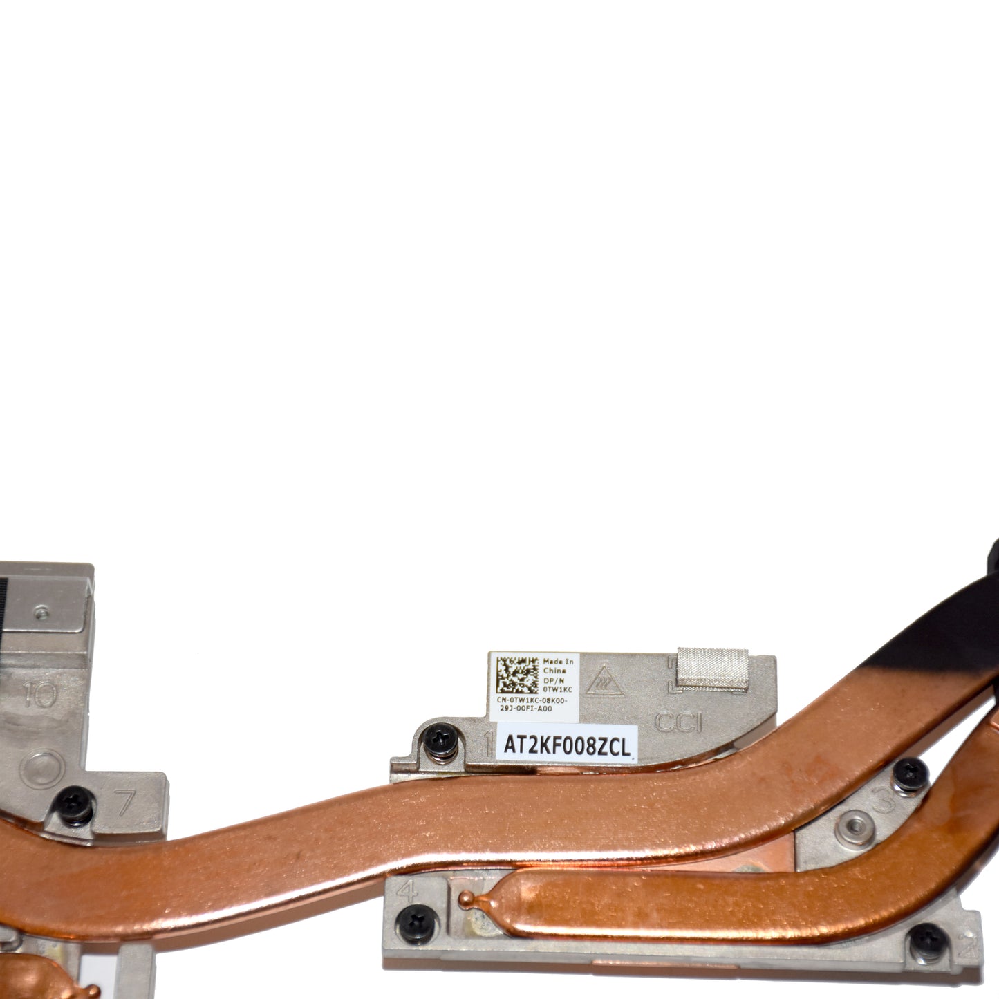 Dell Precision 7540 CPU GPU Heatsink Fan Assembly for Nvidia AT2KF008ZCL TW1KC