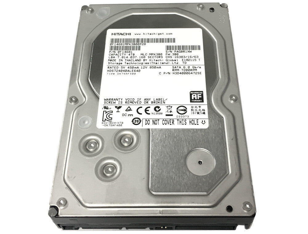 HGST 4TB 64MB Cache 7200RPM SATA 6.0Gb/s 3.5" Internal Enterprise Hard Drive