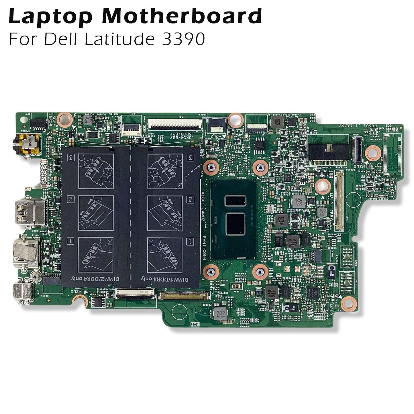 Genuine Dell Latitude 3390 2-in-1 Pentium 4415U 2.3GHz Laptop Motherboard 2J4JT