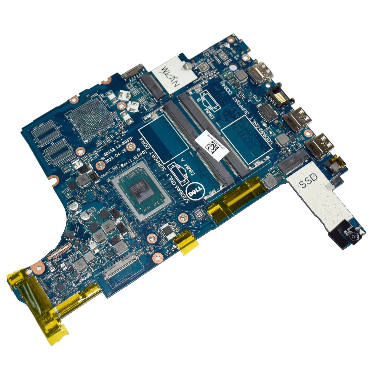 Dell Inspiron 15 3505 Laptop Motherboard AMD Athlon Silver 3050U LA-K037P P43K1