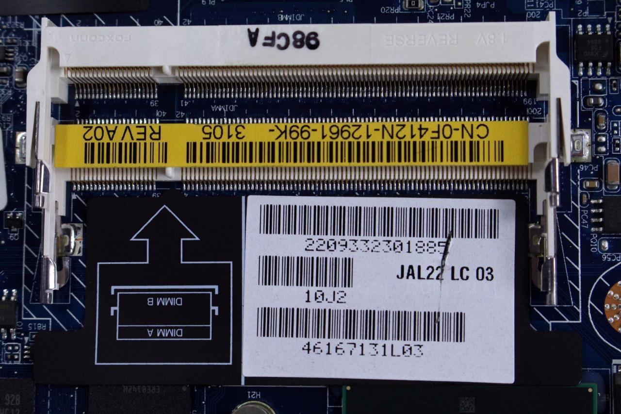Dell Precision M4400 Motherboard DDR2 SDRAM w/ Discrete Graphics LA-4052P F412N