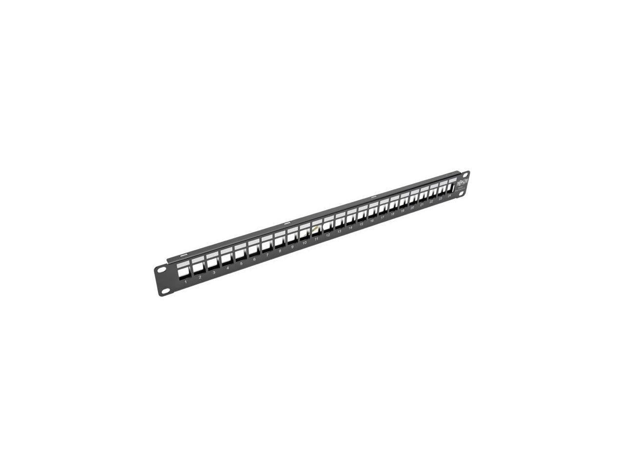 TRIPP LITE N062-024-KJ-SH 1U Rack-Mount Shielded Blank Keystone/Multimedia Patch