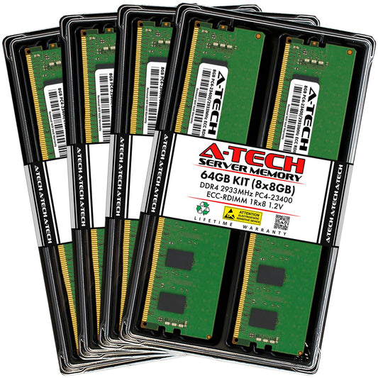 64GB 8x 8GB PC4-2933 RDIMM Lenovo Storage N3310 Memory RAM