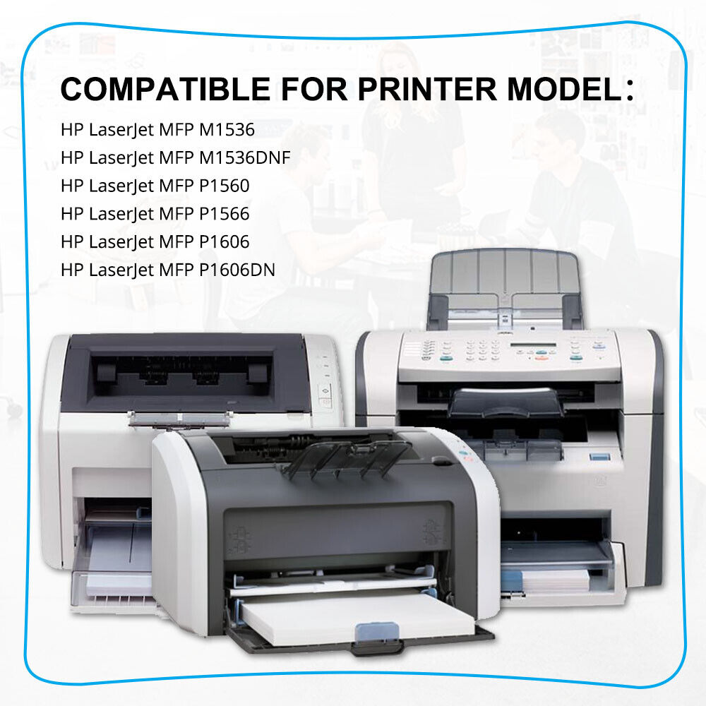 6PK BK Q2612A 12A Toner Cartridge Fit for HP LaserJet 1012 1018 1020 1022nw 3015